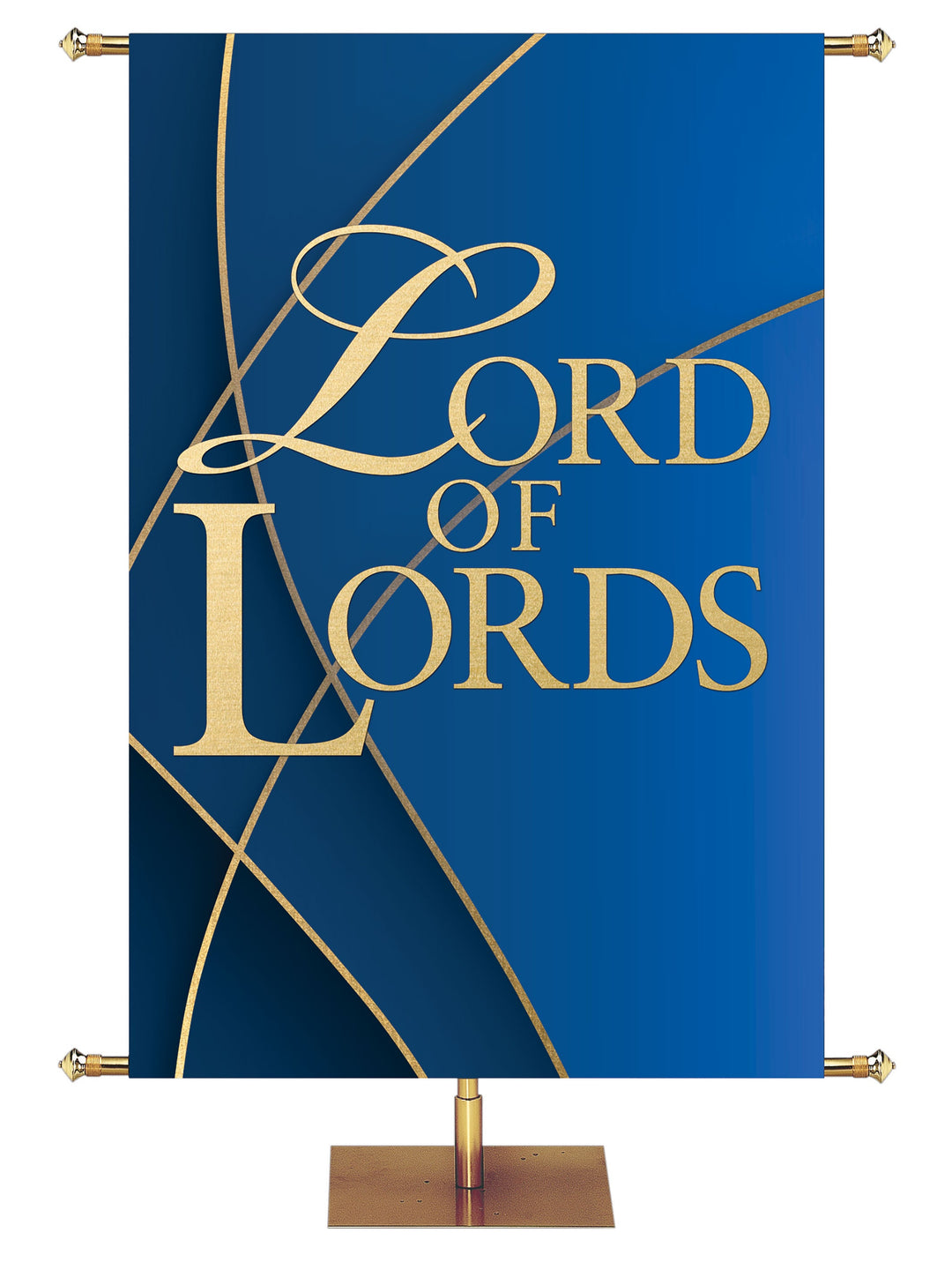 Celebration Lord of Lords Overstock Clearance Banner 5 ft x 7 ft Blue