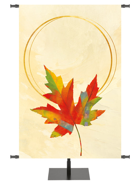 Custom Banner Artistry of Autumn Give Thanks To His Holy Name