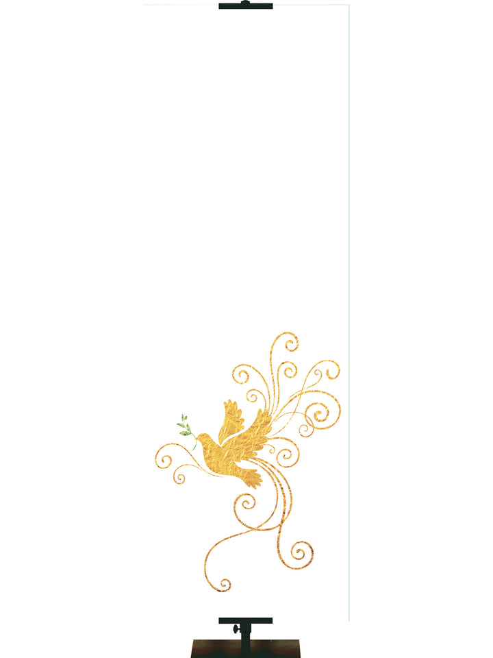 Custom Banner Christmas Foil Dove - Right