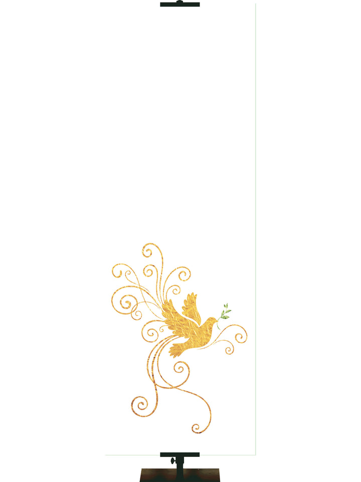 Custom Banner Christmas Foil Dove - Left