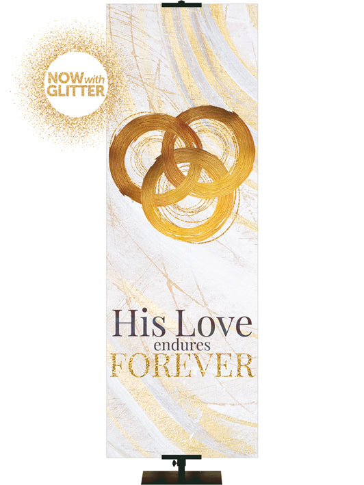 Echoes of Easter His Love Endures Forever with Glitter Accents