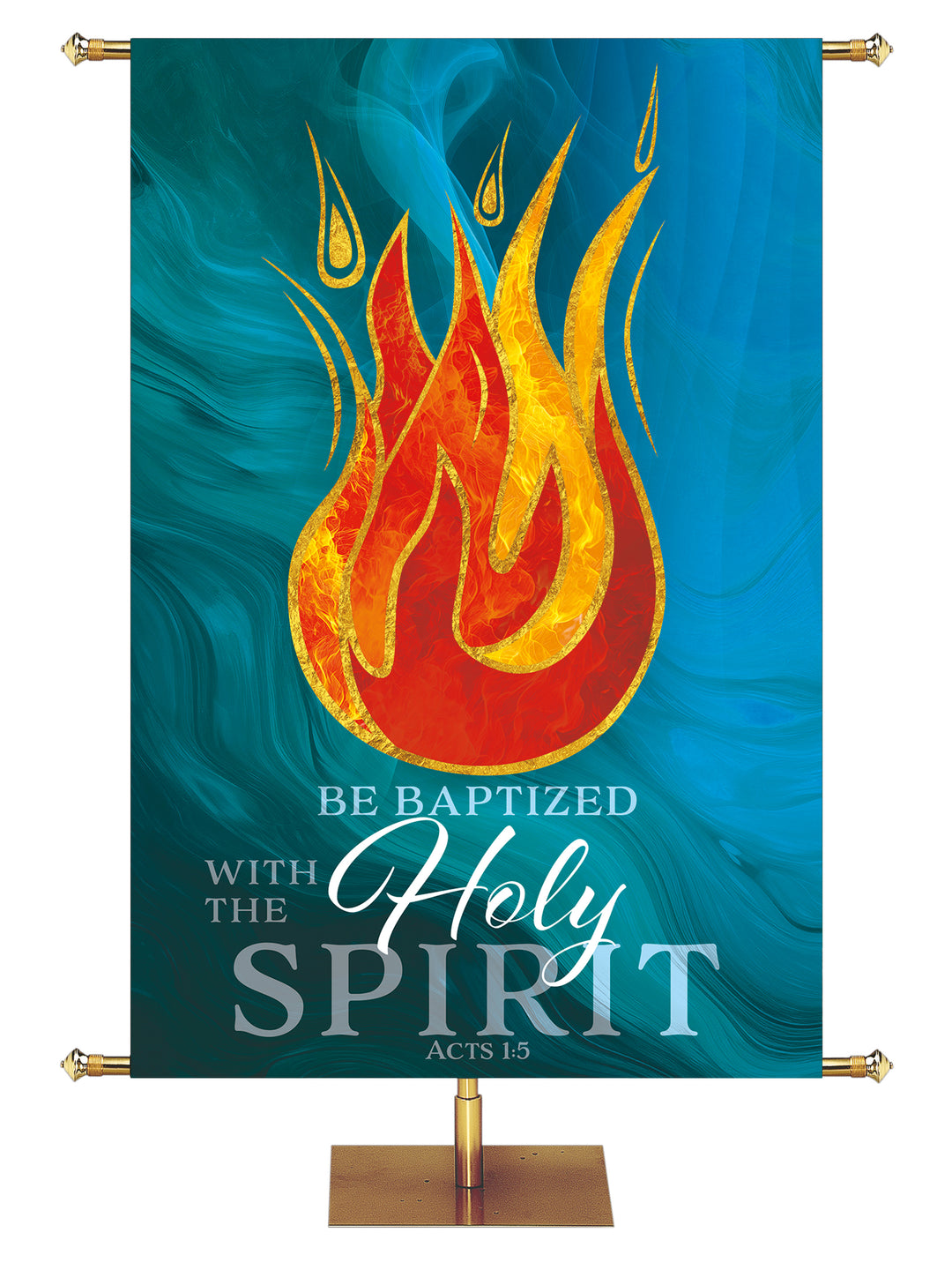 Invite the Spirit Be Baptized With The Holy Spirit Overstock Clearance Banner 3 ft x 5 ft