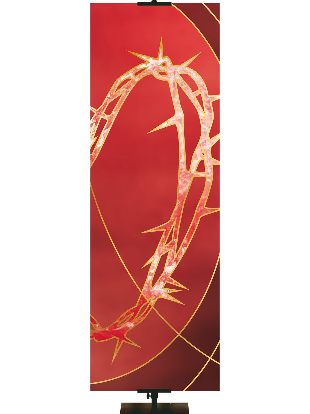 Colors of the Liturgy Crown of Thorns Clearance Banner 4X12 Red