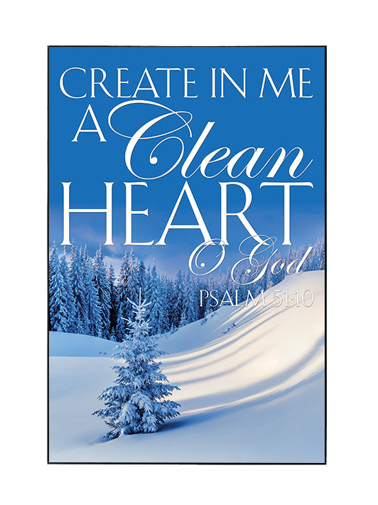 Framed Wall Art SEG Portraits of Sacred Winter Create In Me a Clean Heart