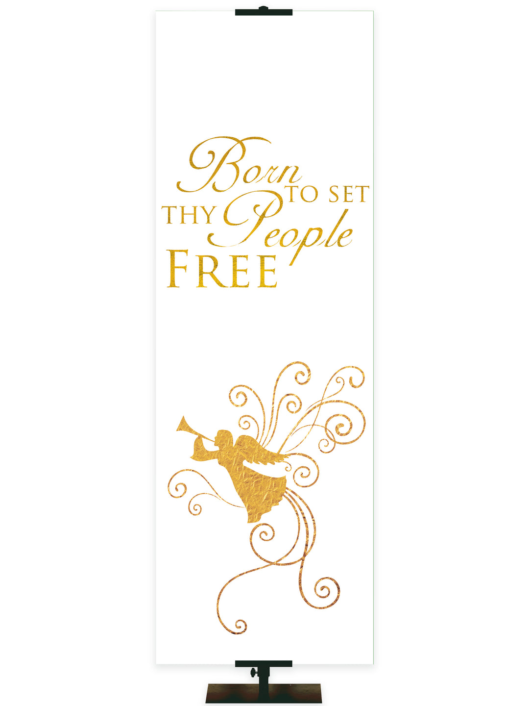 Advent Foil Born To Set Thy People Free - Advent Banners - PraiseBanners