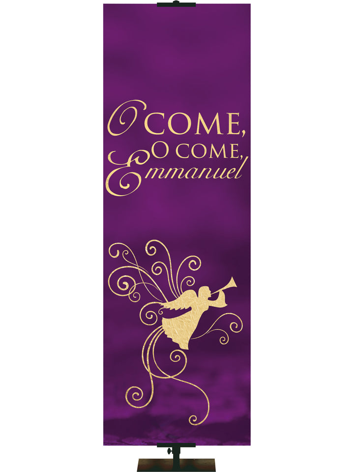 Advent Foil Hope, Peace, Love, Joy - Advent Banners - PraiseBanners