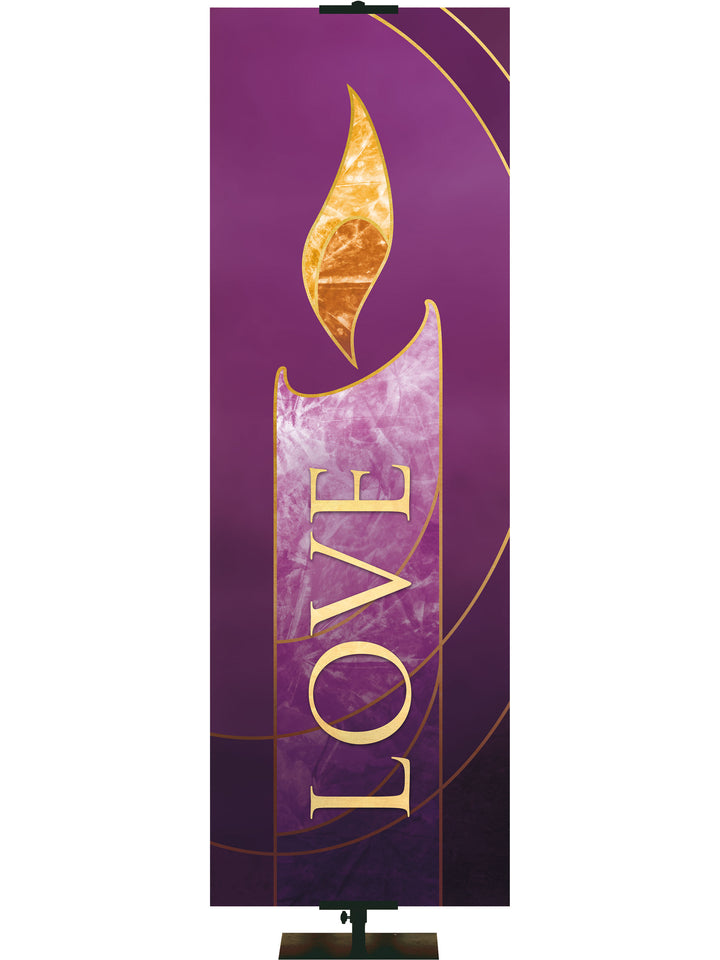 Colors of Liturgy Advent Love - Advent Banners - PraiseBanners