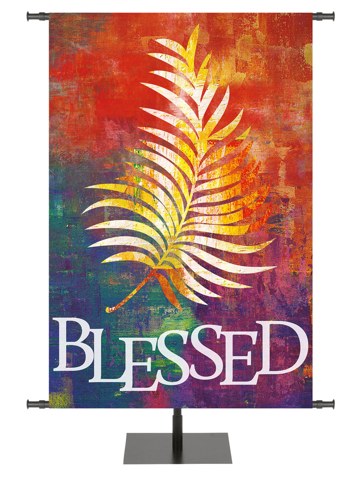 Brush Strokes of Easter Blessed - Easter Banners - PraiseBanners