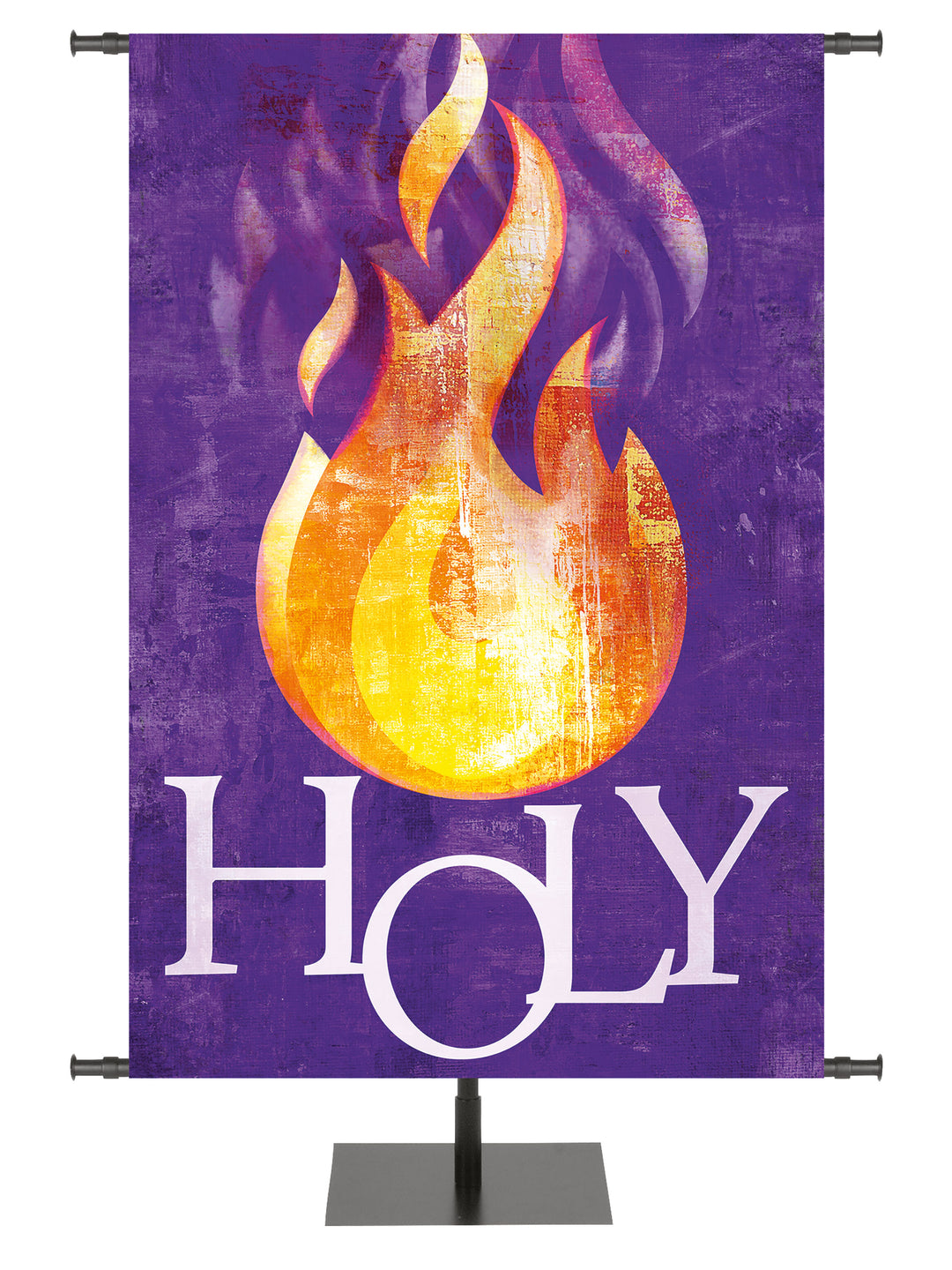 Brush Strokes of Faith Pentecost Flame - Holy - Year Round Banners - PraiseBanners