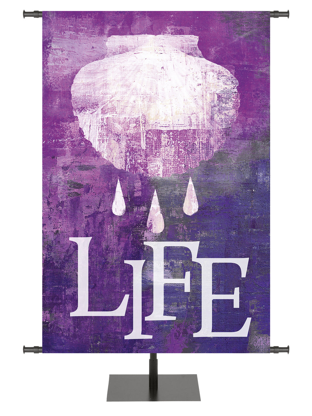 Brush Strokes of Faith Baptism and Life - Year Round Banners - PraiseBanners