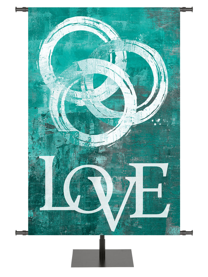 Brush Strokes of Faith Trinity and Love - Year Round Banners - PraiseBanners