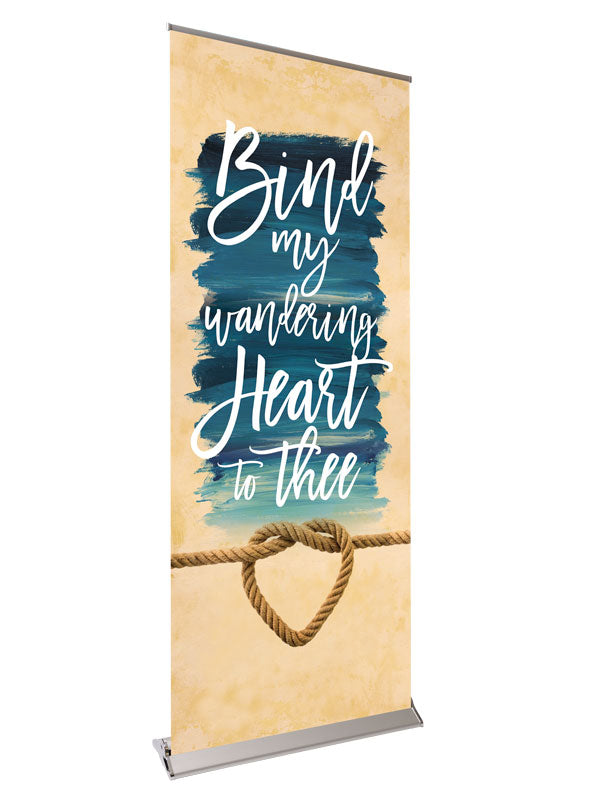 Retractable Banner with Stand Celebration in Song Bind My Wandering Heart - Year Round Banners - PraiseBanners