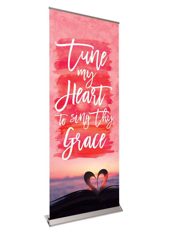 Retractable Banner with Stand Celebration in Song Tune My Heart - Year Round Banners - PraiseBanners