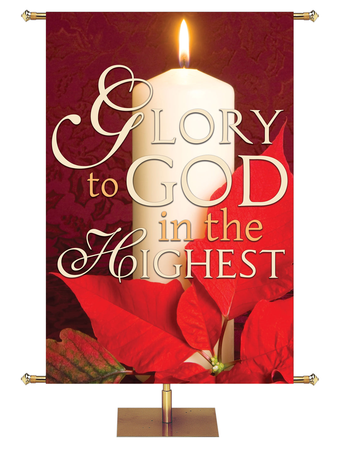 Colors of Christmas Glory to God in the Highest - Christmas Banners - PraiseBanners