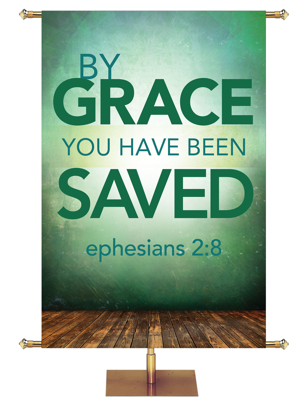 Contemporary Scriptures By Grace You Have Been Saved - Year Round Banners - PraiseBanners