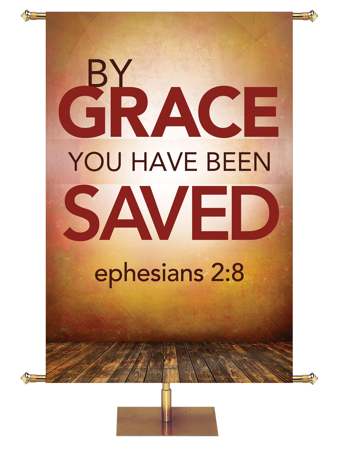 Contemporary Scriptures By Grace You Have Been Saved - Year Round Banners - PraiseBanners