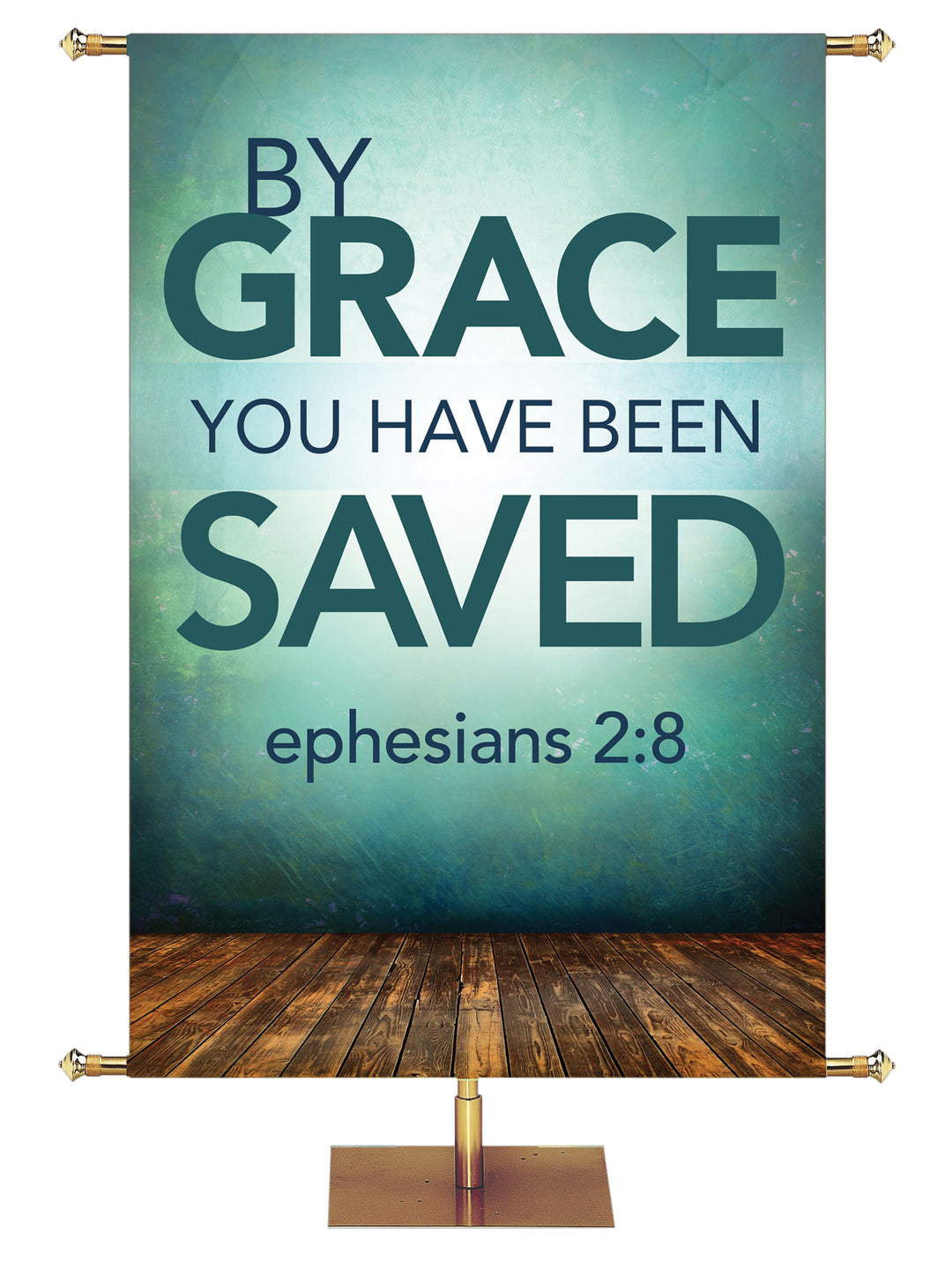 Contemporary Scriptures By Grace You Have Been Saved - Year Round Banners - PraiseBanners