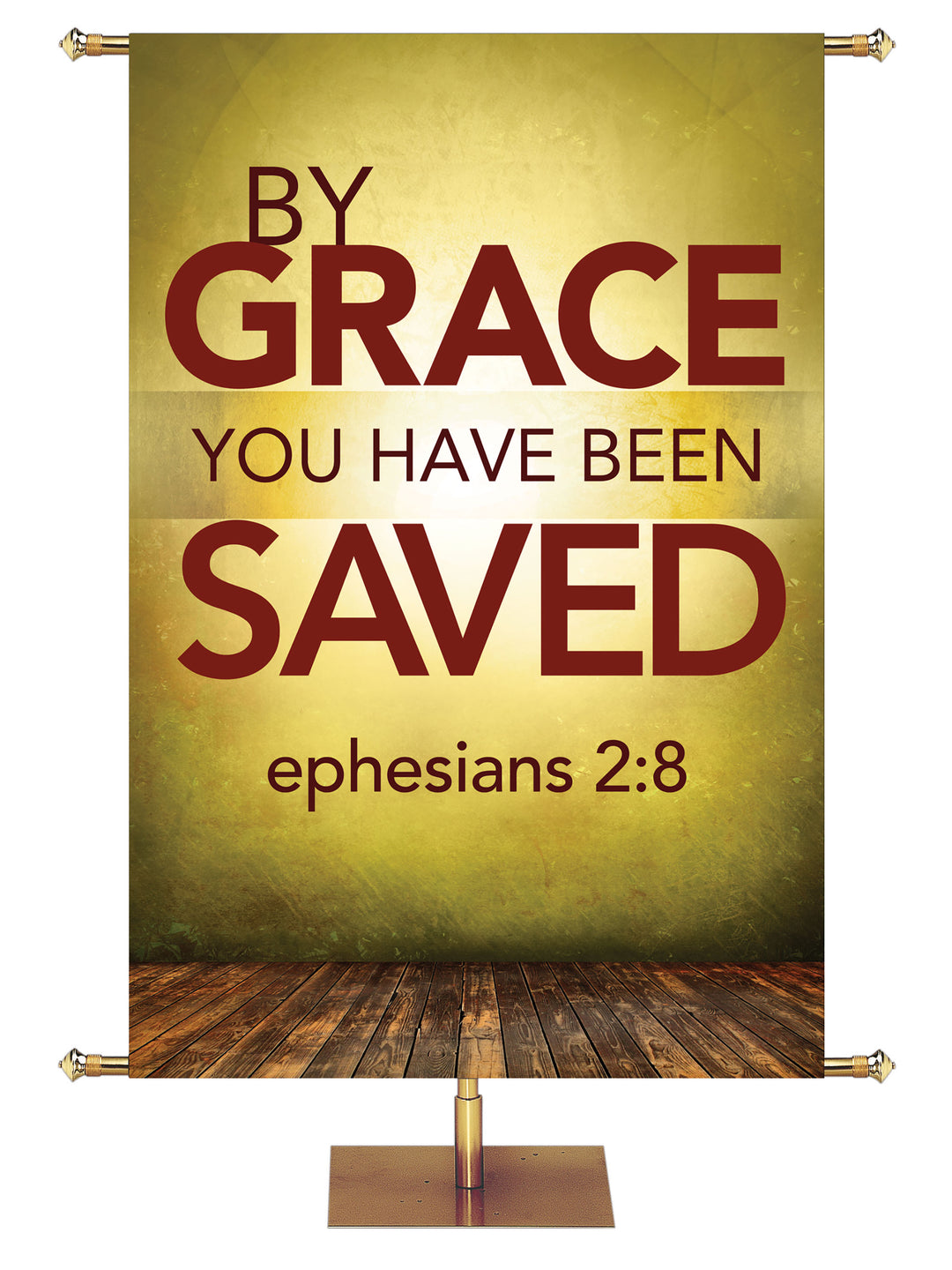 Contemporary Scriptures By Grace You Have Been Saved - Year Round Banners - PraiseBanners