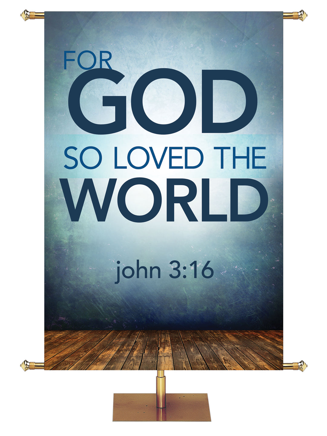 Contemporary Scriptures For God So Loved - Year Round Banners - PraiseBanners