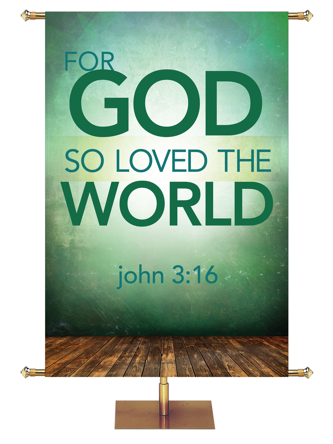 Contemporary Scriptures For God So Loved - Year Round Banners - PraiseBanners