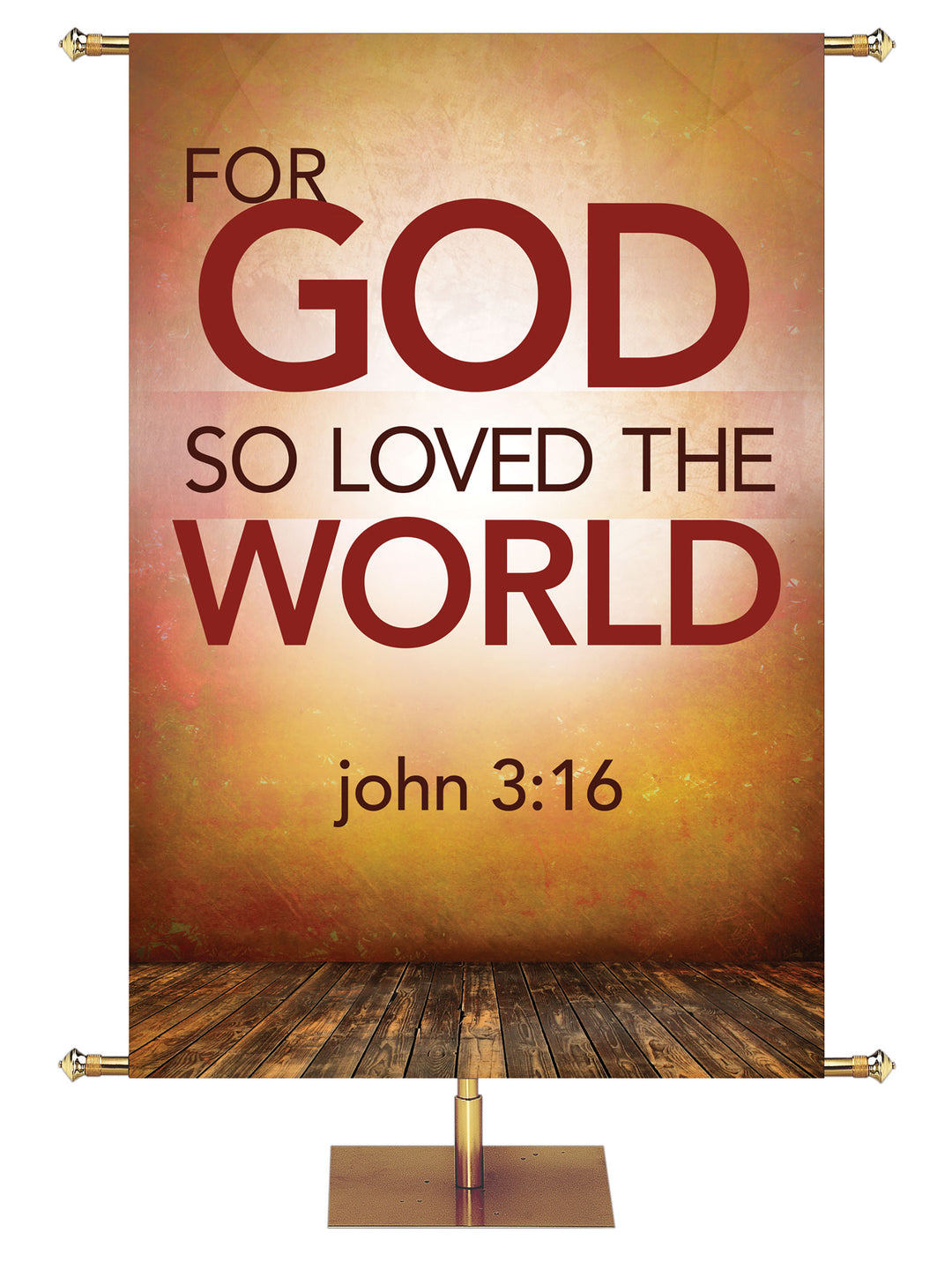 Contemporary Scriptures For God So Loved - Year Round Banners - PraiseBanners