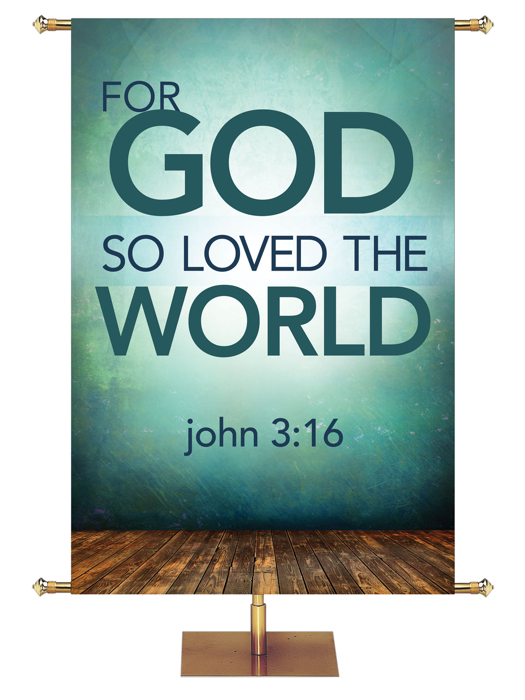 Contemporary Scriptures For God So Loved - Year Round Banners - PraiseBanners