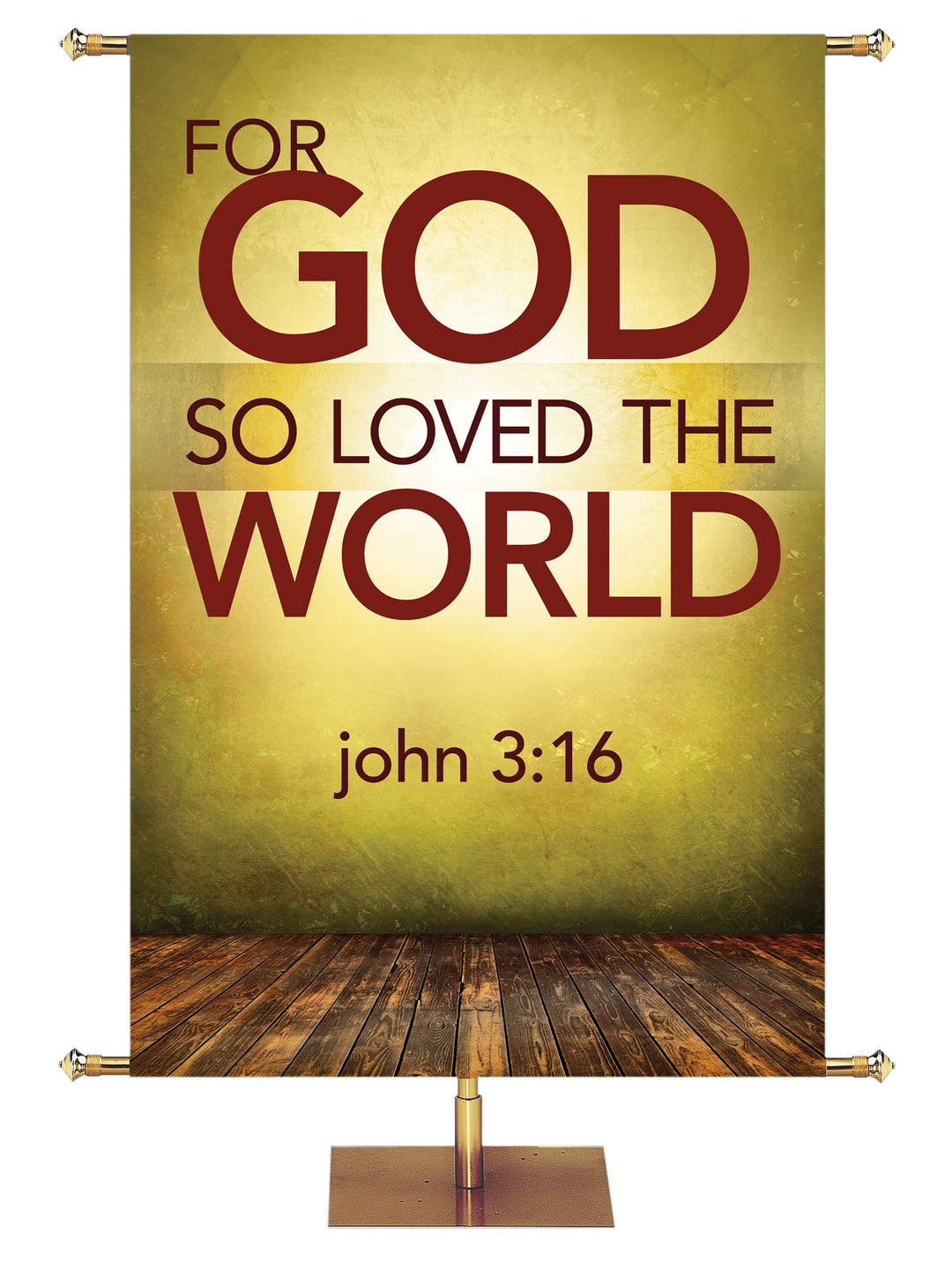 Contemporary Scriptures For God So Loved - Year Round Banners - PraiseBanners