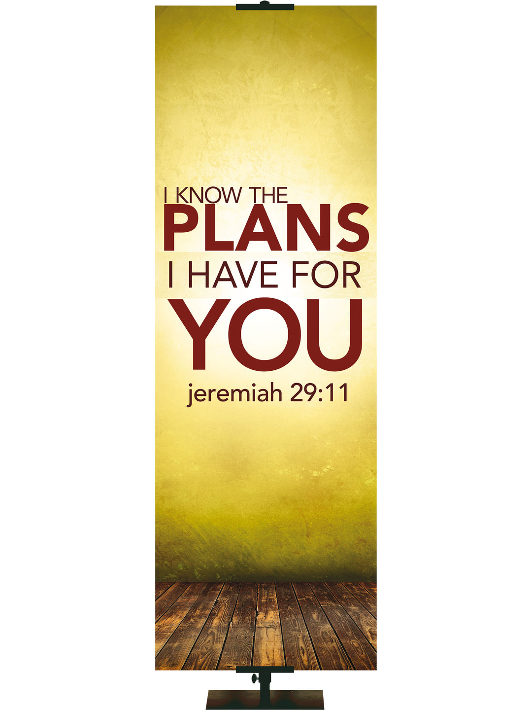 Contemporary Scriptures I Know the Plans - Year Round Banners - PraiseBanners