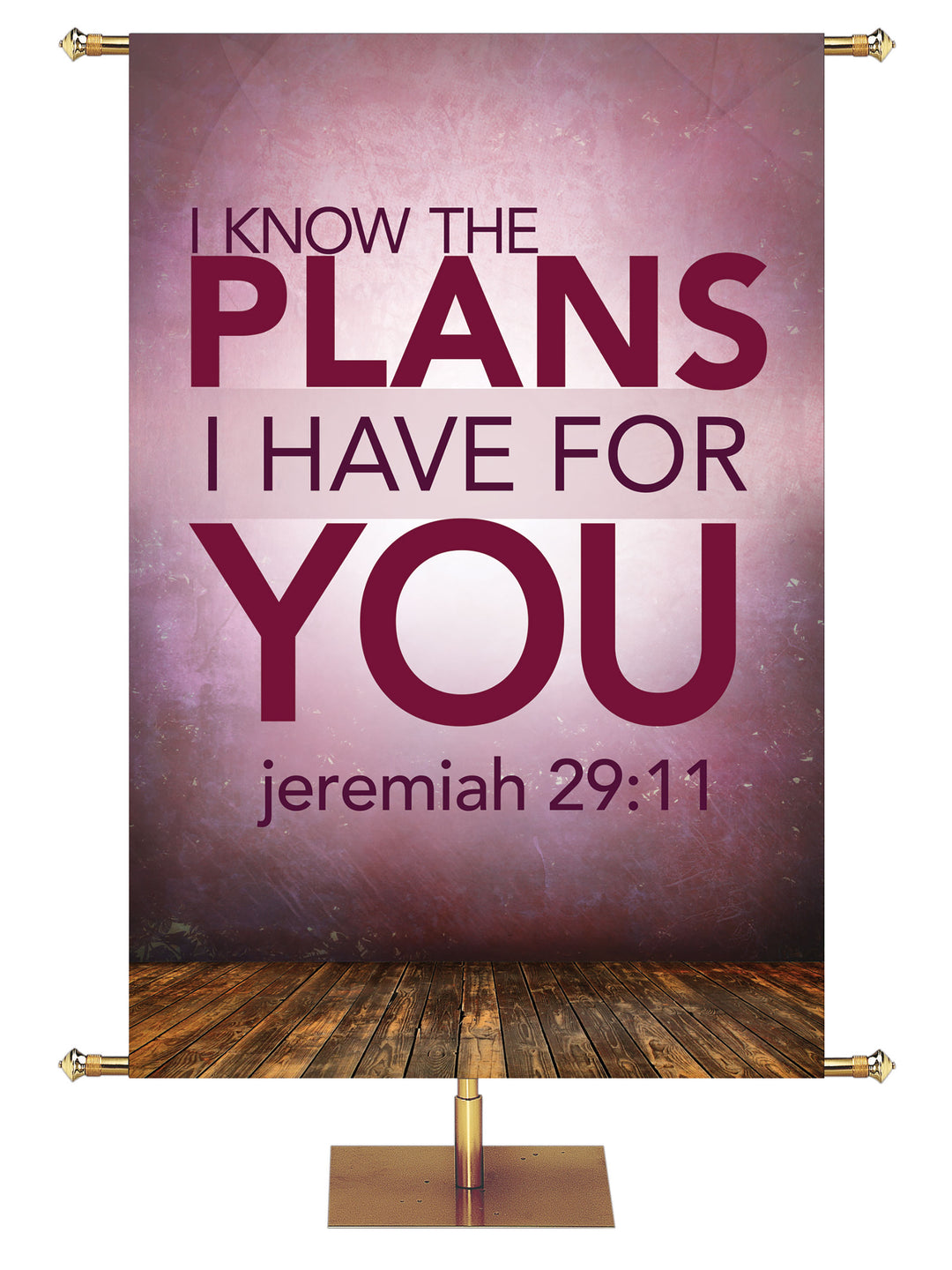 Contemporary Scriptures I Know the Plans - Year Round Banners - PraiseBanners