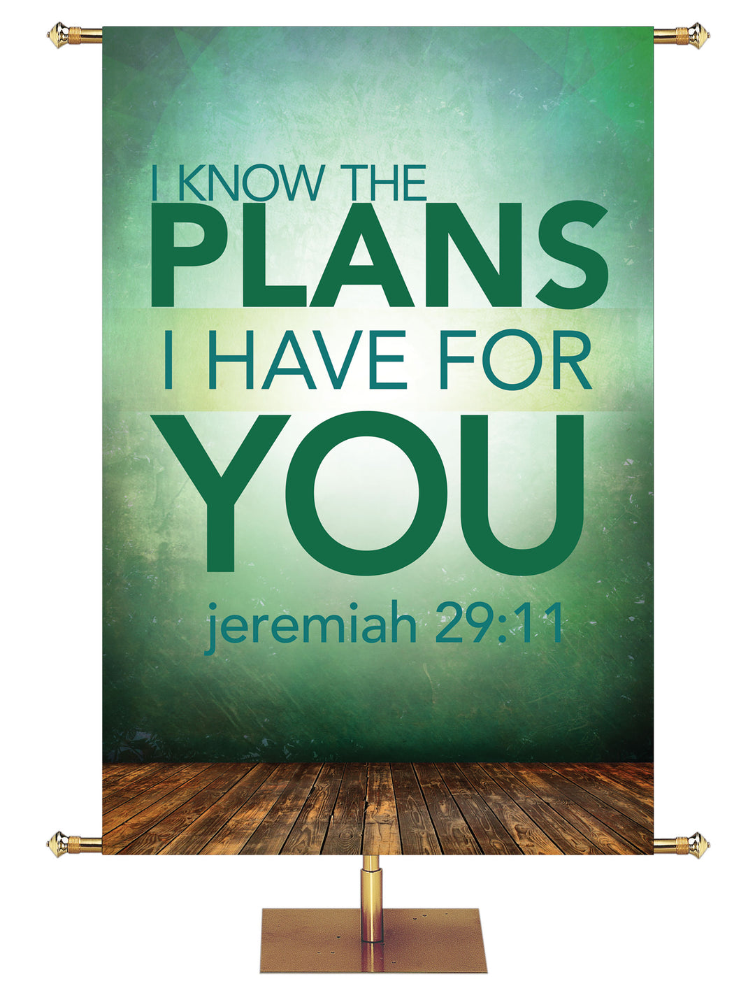 Contemporary Scriptures I Know the Plans - Year Round Banners - PraiseBanners