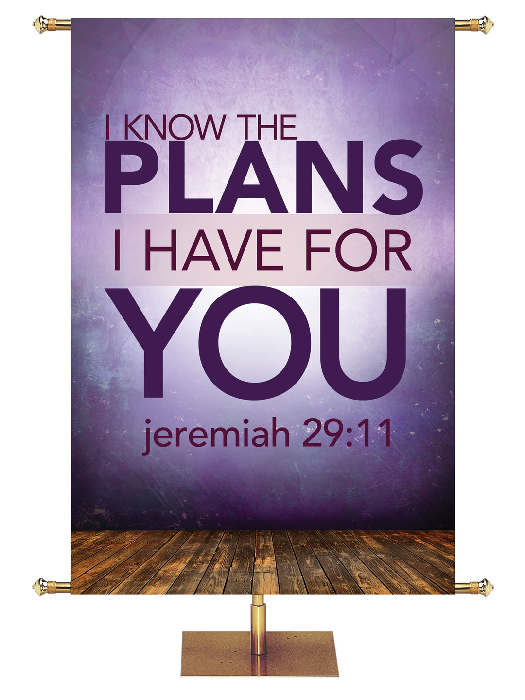 Contemporary Scriptures I Know the Plans - Year Round Banners - PraiseBanners