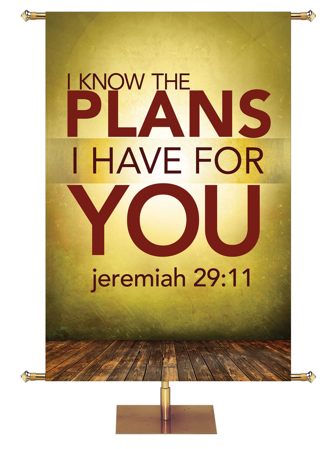 Contemporary Scriptures I Know the Plans - Year Round Banners - PraiseBanners