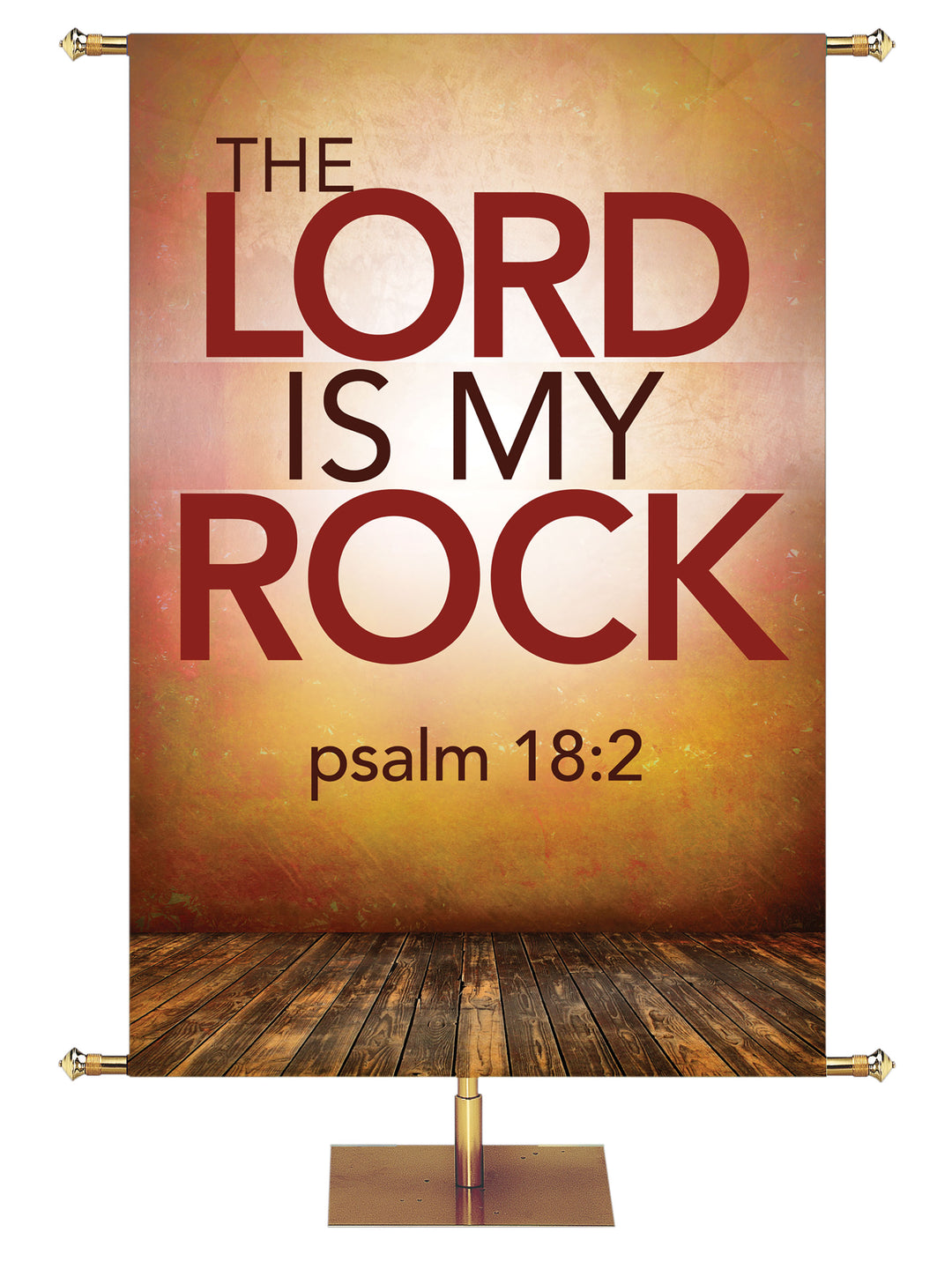 Contemporary Scriptures The Lord is My Rock - Year Round Banners - PraiseBanners