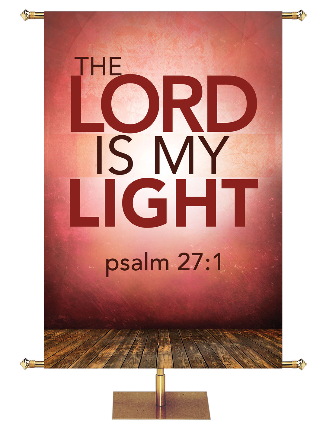 Contemporary Scriptures The Lord is My Light - Year Round Banners - PraiseBanners