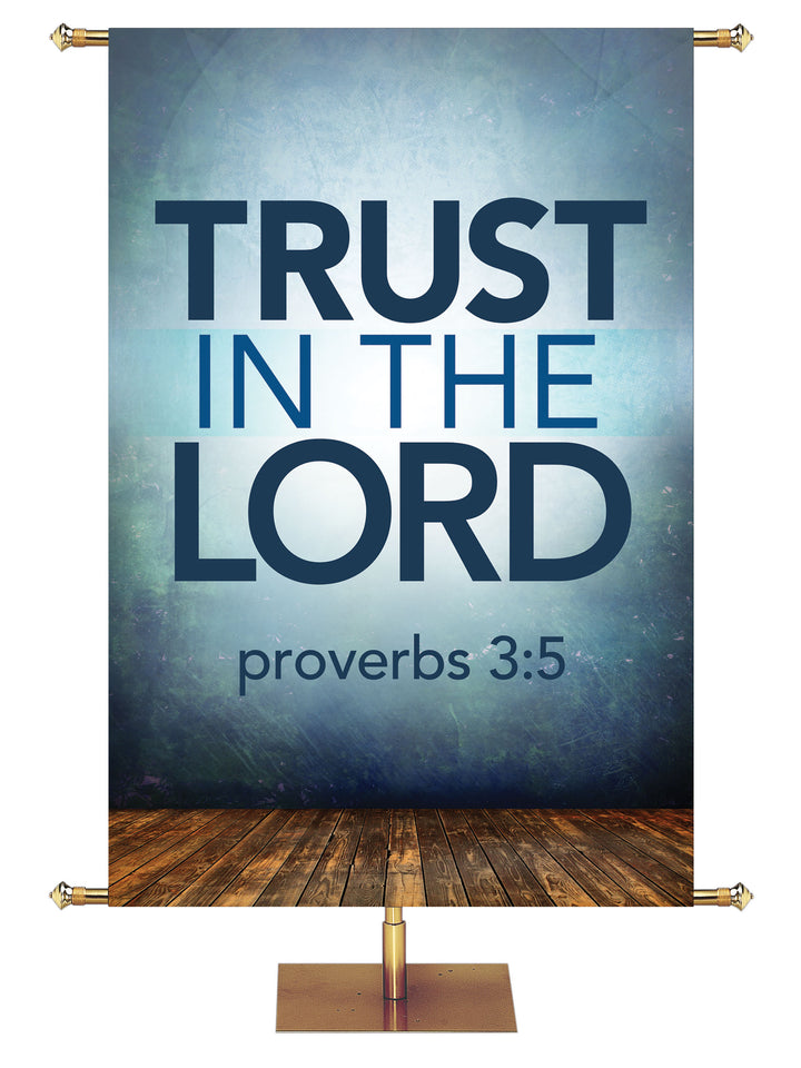 Contemporary Scriptures Trust in The Lord - Year Round Banners - PraiseBanners