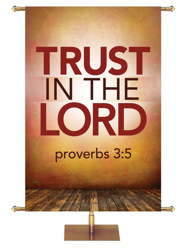 Contemporary Scriptures Trust in The Lord - Year Round Banners - PraiseBanners