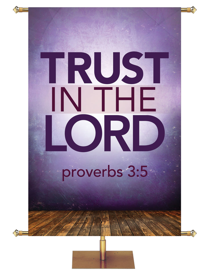 Contemporary Scriptures Trust in The Lord - Year Round Banners - PraiseBanners