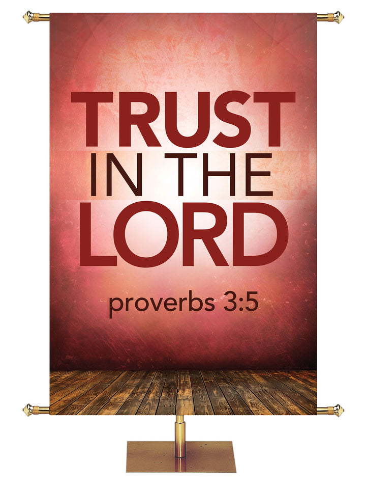 Contemporary Scriptures Trust in The Lord - Year Round Banners - PraiseBanners