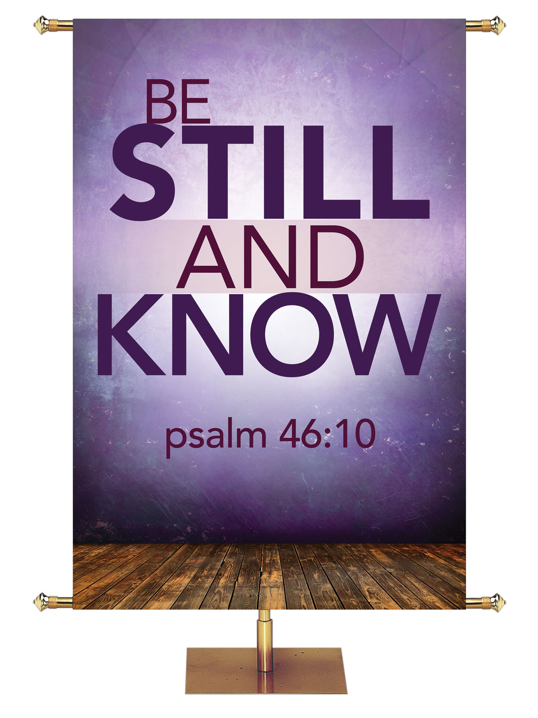 Contemporary Scriptures Be Still and Know - Year Round Banners - PraiseBanners