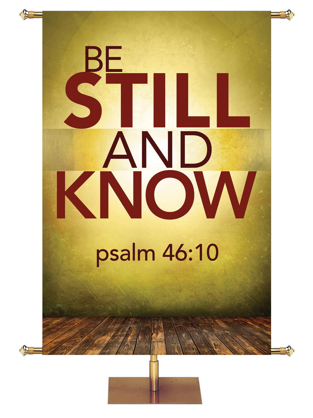 Contemporary Scriptures Be Still and Know - Year Round Banners - PraiseBanners