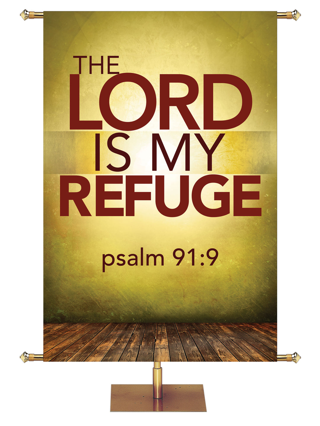 Contemporary Scriptures The Lord is My Refuge - Year Round Banners - PraiseBanners