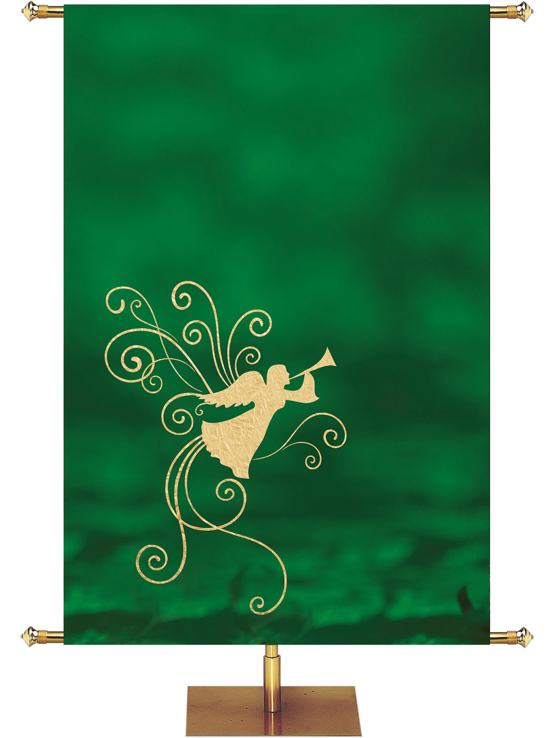 Custom Advent Foil Angel Banner-Left - Custom Advent Banners - PraiseBanners