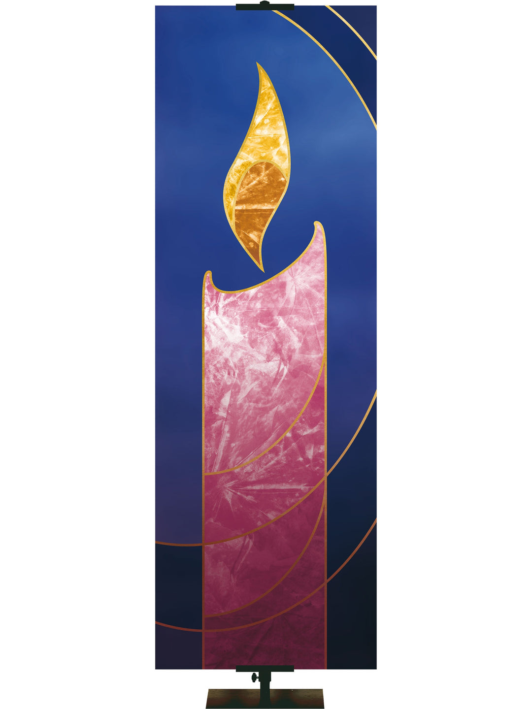 Custom Liturgical Advent Candle in 4 Color Options - Custom Advent Banners - PraiseBanners