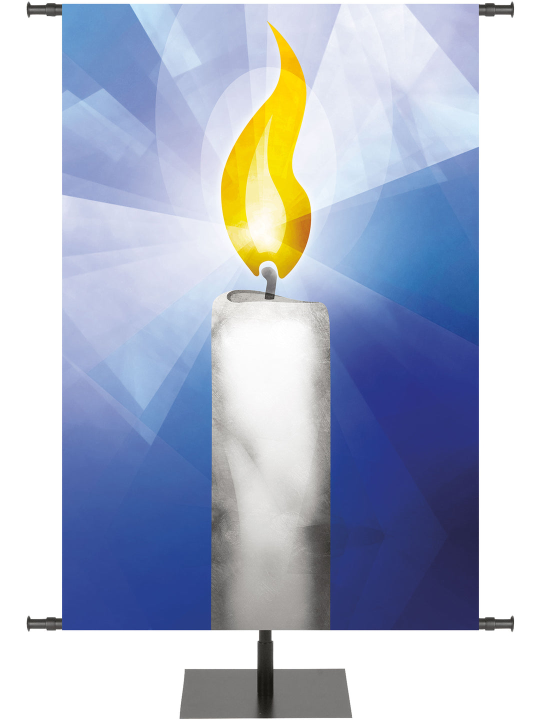 Custom Symbols of the Liturgy Advent Candle in 6 Color Options - Custom Advent Banners - PraiseBanners