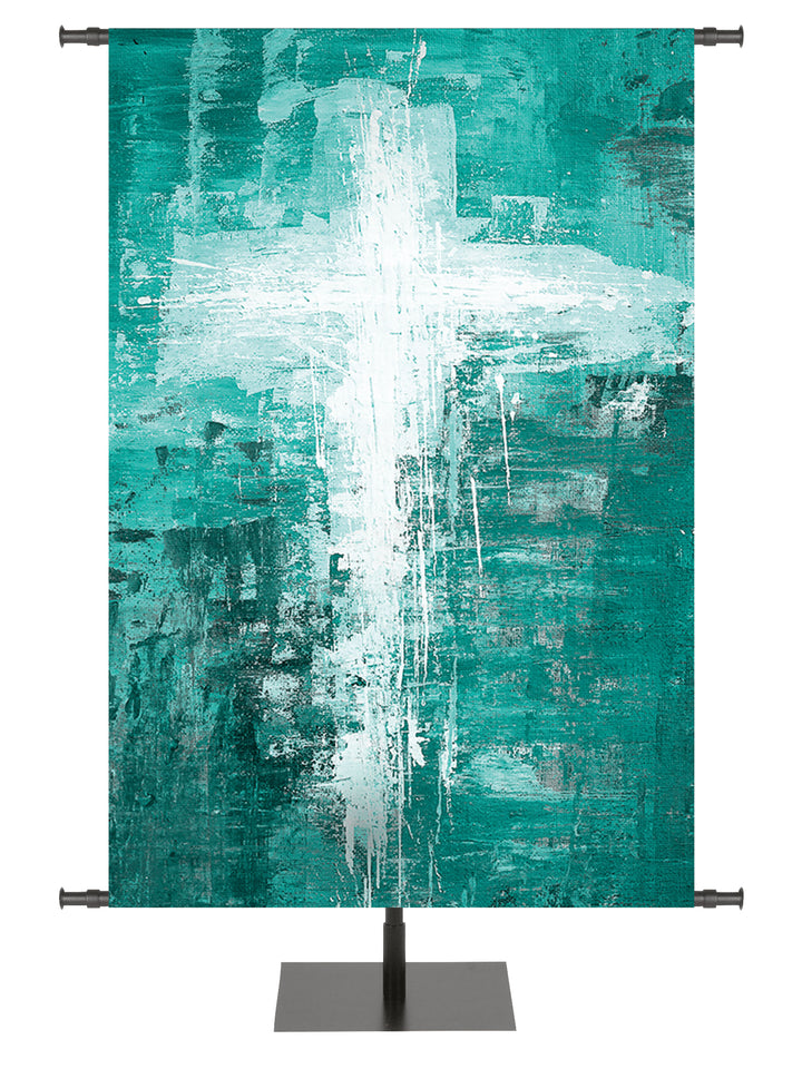 Custom Banner Brush Strokes of Easter Alleluia - Custom Easter Banners - PraiseBanners