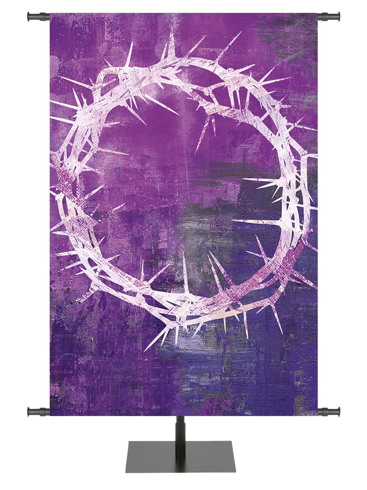 Custom Banner Brush Strokes of Easter Finished - Custom Easter Banners - PraiseBanners