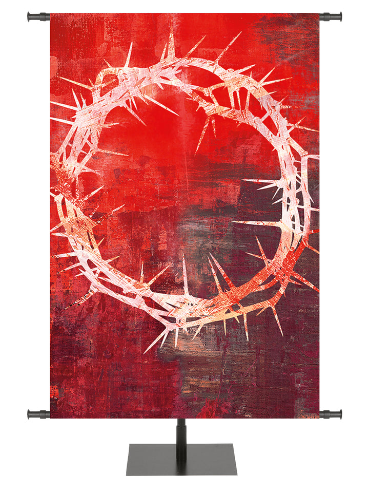 Custom Banner Brush Strokes of Easter Finished - Custom Easter Banners - PraiseBanners