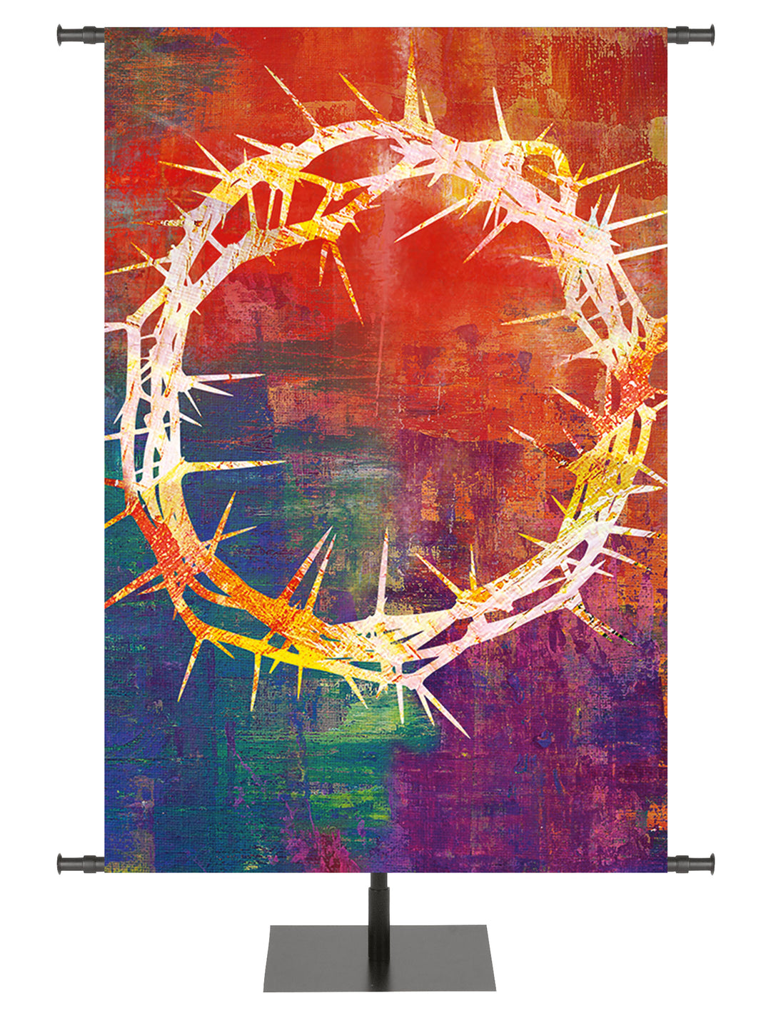 Custom Banner Brush Strokes of Easter Pierced - Custom Easter Banners - PraiseBanners