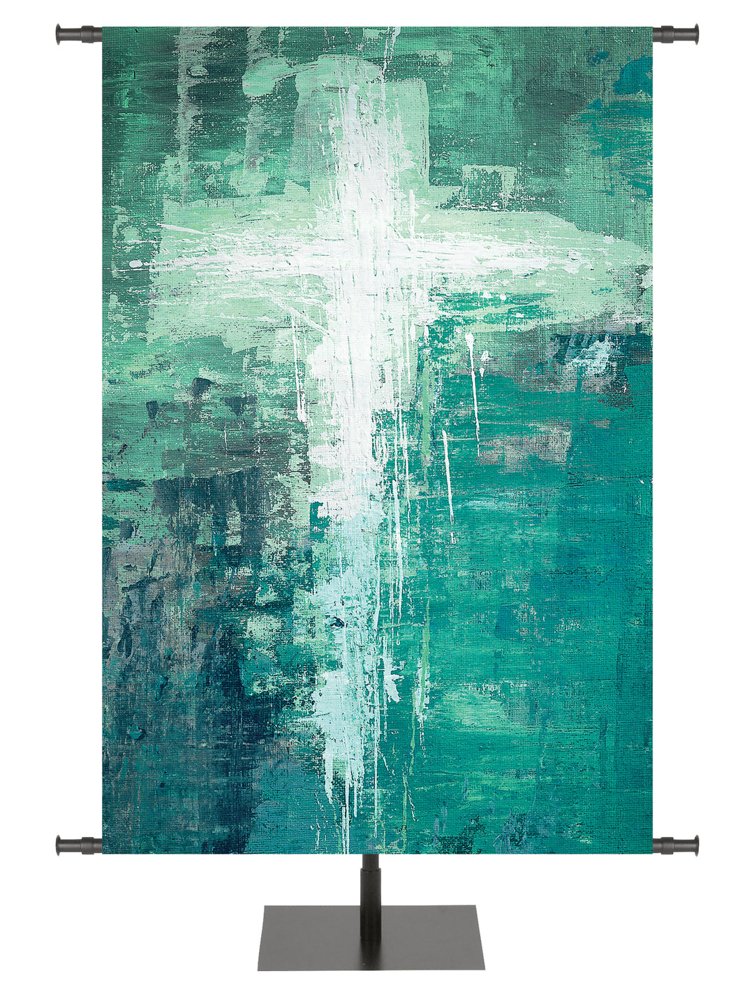 Brush Strokes of Faith Custom Banner Cross - Custom Banners - PraiseBanners