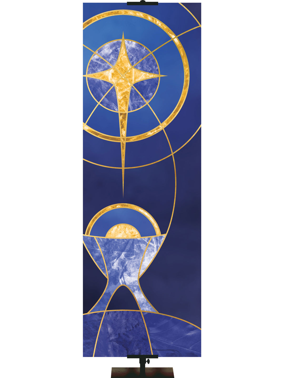 Christmas Liturgy Custom Banner Liturgy Manger (Left) - Custom Liturgical Banners - PraiseBanners